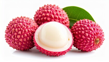 Lychee isolated on white background