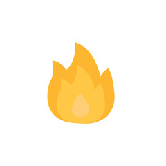 fire bonfire flame emoji vector illustration icon symbol lit