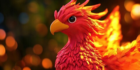 Fototapeta premium claymation phoenix -