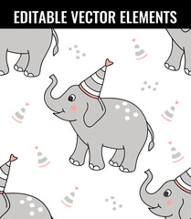 Adorable Baby Animal Illustrations for T-Shirt Prints