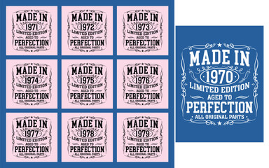 Vintage 1970 aged to perfection