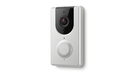 Fototapeta premium Smart Doorbell on White
