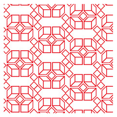 seamless pattern with geometric shapes, geometric pattern with an isometric or 3D cube illusion, abstract design
