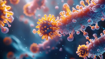 A vivid representation of immunotherapy, medical approach that leverages the body's immune system to fight diseases. Intersection of science and the body's innate healing power