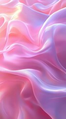 Obraz premium Silky pink and purple fabric draped gracefully with soft waves