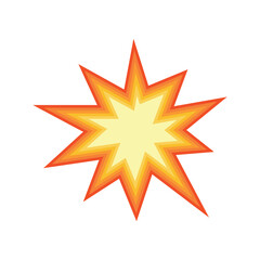explosion emoji vector collision star burst bang crash illustration symbol sign icon