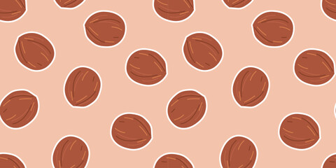 coconut. Seamless coconut pattern. tropical fruit. Coconut oil. coconut pulp. for advertising. Coconut pattern for packing. meal. A nut from a palm tree. seamless. 