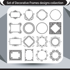 Classic Ornamental Silhouettes and Frame Corners