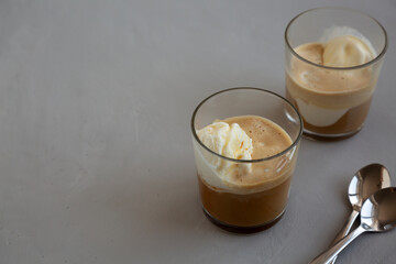 Homemade Affogato Coffee Ice Cream