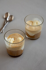 Homemade Affogato Coffee Ice Cream