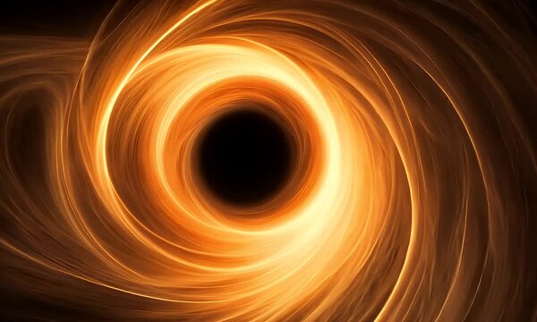 Abstract swirling orange pattern