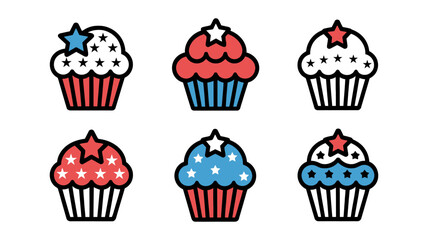 Patriotic Cupcakes. A Collection of Festive Treats
