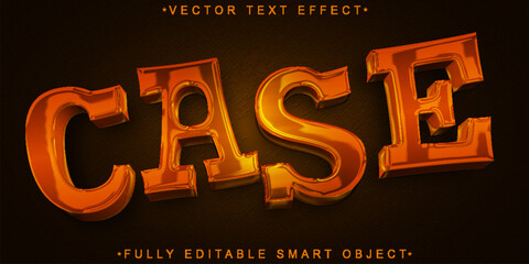 Case Vector Fully Editable Smart Object Text Effect