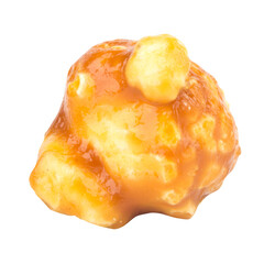 Caramel Popcorn isolated on white background