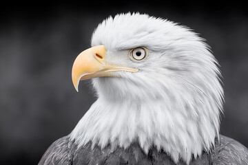 Fototapeta premium Majestic Bald Eagle Portrait Close-up Photography of a North American Eagle