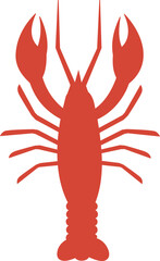 Vector Illustration of a Red Lobster