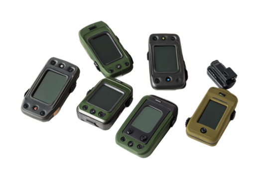 Wildlife Tracking Devices for Animal Research - Isolated on White Background