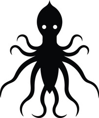 vector illustration of a octopus