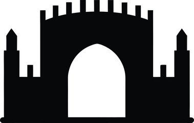 vector illustration of a gate