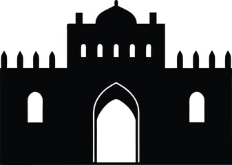 taj mahal vector illustration