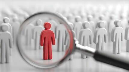 HR looks for standout job candidate as best fit for skillset needs  
