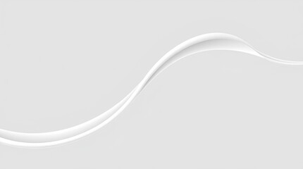 Fluid Elegance: A dynamic abstract image of a flowing curve, evoking a sense of movement, grace, and purity. This minimalist design is perfect for illustrating smoothness, fluidity.