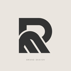 Unique Abstract M P R Initial Letter Logo Design Monogram Icon Branding