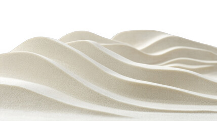 Subtle curves and sand-like texture create an abstract landscape background, offering depth and visual interest for use in graphics, on a transparent background, PNG image, PNG file.