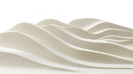 Subtle curves and sand-like texture create an abstract landscape background, offering depth and visual interest for use in graphics, on a transparent background, PNG image, PNG file.