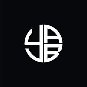 YAB logo YAB icon YAB vector YAB monogram YAB letter YAB minimalist YAB triangle YAB flat Unique modern flat abstract logo design.