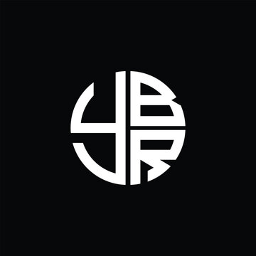 YBR logo YBR icon YBR vector YBR monogram YBR letter YBR minimalist YBR triangle YBR flat Unique modern flat abstract logo design.