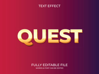 Text effect 3d style