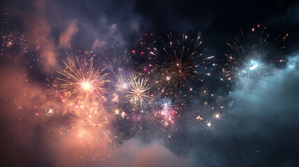 fireworks in the sky