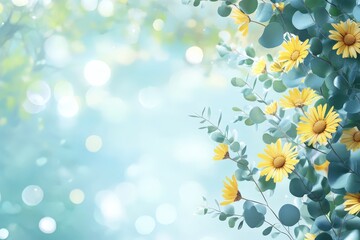 Obraz premium Delicate floral arrangement against a soft, out-of-focus backdrop.