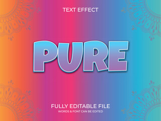 Text effect 3d style