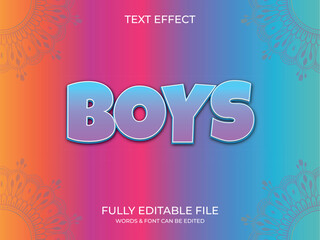 Text effect 3d style