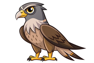 goshawk cartoon vector illustration.