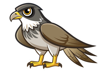 goshawk cartoon vector illustration.