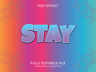 Text effect 3d style