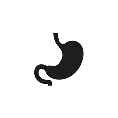 Fototapeta premium Monochrome stomach vector icon