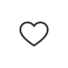 black heart icon on white background