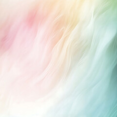 Obraz premium Pastel waves of pink, yellow, and blue blend seamlessly in this delicate and ethereal abstract art.