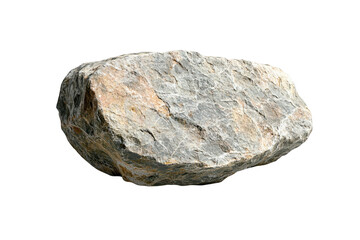 Large grey boulder stone isolated on 3d rock gray path high rough image on transparent background