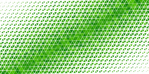 Vector Halftone triangles abstract background. Green geometric pattern. Hipster fashion design print. Geometric design on a white background. Healthcare, science and medicine background.
