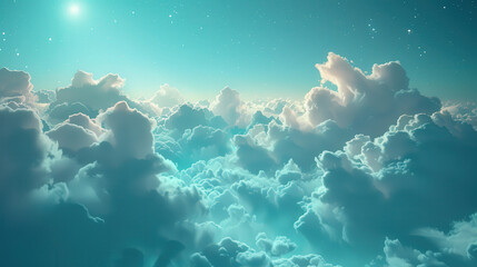 Fototapeta premium Dreamy Sky and Cloudscape – Serenity in the Air