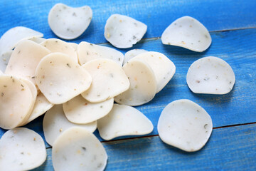 Vietnam prawn crackers, uncooked prawn cracker