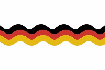 German flag wavy stripes