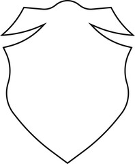 Shield emblem featuring a Templar-inspired outline, associated with medieval crusaders and knightly heritage.