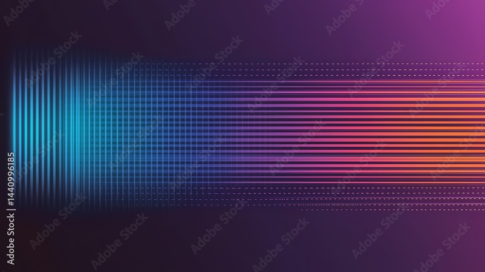 Aufkleber colorful, abstract background with a blue line in the middle. the background is purple and the line 