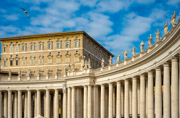 The Papal Basilica of Saint Peter in the Vatican, or simply Saint Peter's Basilica, is a church of the Italian High Renaissance located in Vatican City, an independent microstate enclaved within the 